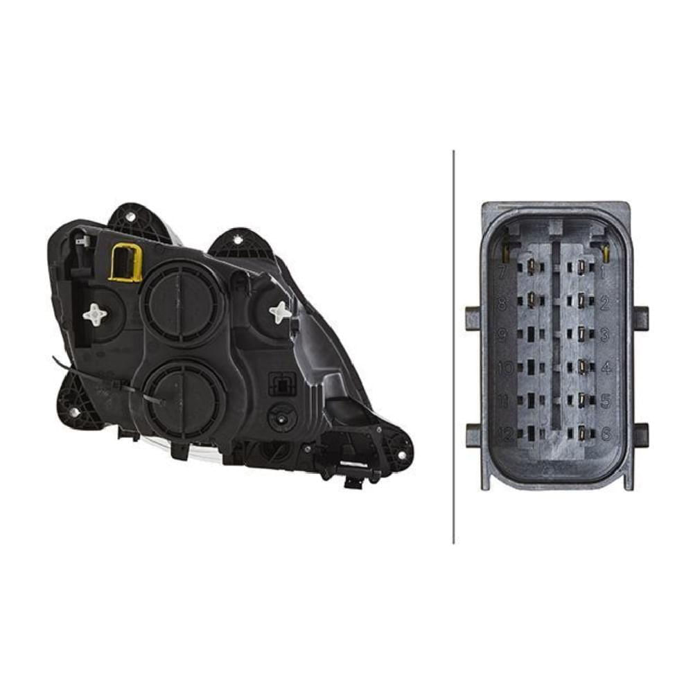 Farol Principal Esquerdo Hella 1Ed010116511 Daf Cf 2021-2023