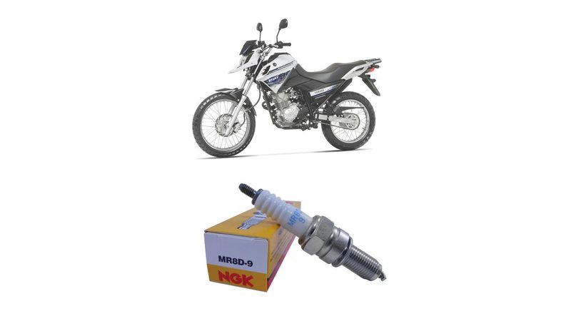 Vela Ignição NGK MR8D9 XTZ 150 Crosser YBR 150 Factor 125 ED