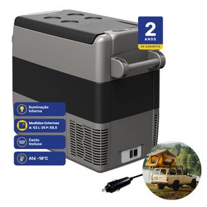 Geladeira Portátil P/Viagens 51 Litros 12v/24v Elber