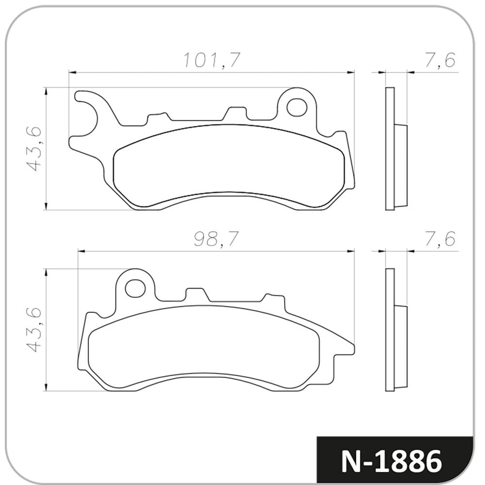 Pastilha De Freio Cobreq Ranger - N-189