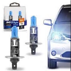 Kit Lampada Super Branca 12v 8500k 55w Shocklight H1 Par