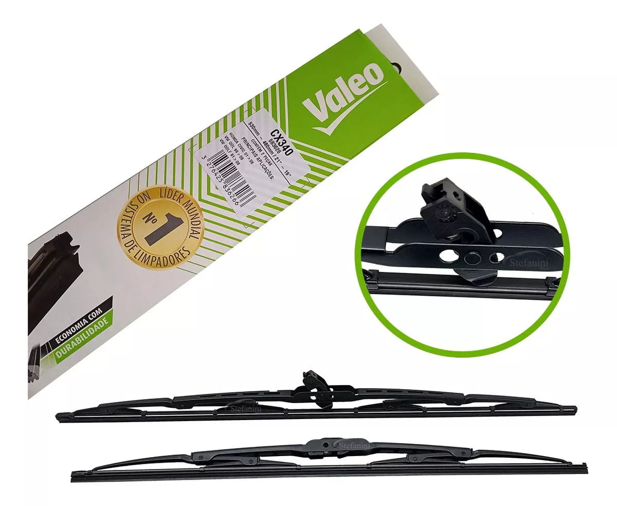 PALHETAS DIANTEIRAS VALEO 583626  21 19 POLEGADAS VW GOL  GOLF  POLO  TOYOTA HILLUX  SW4 -VALEO-  CX340