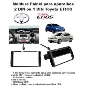 Moldura de Painel 1 Din/2 din Toyota Etios AP636