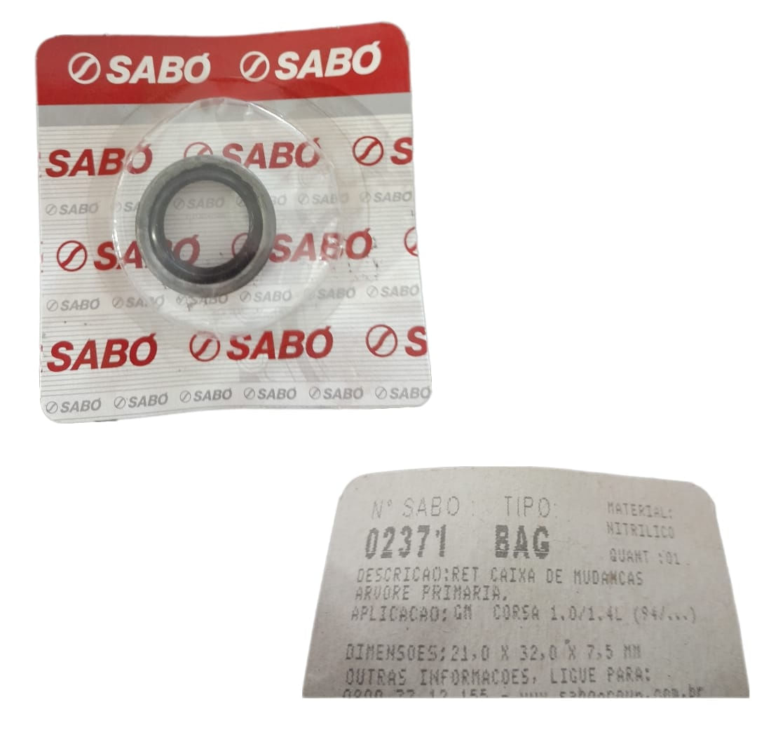 Retentor Eixo Piloto Corsa Celta Sabó - 02371bag 21x32x7,5