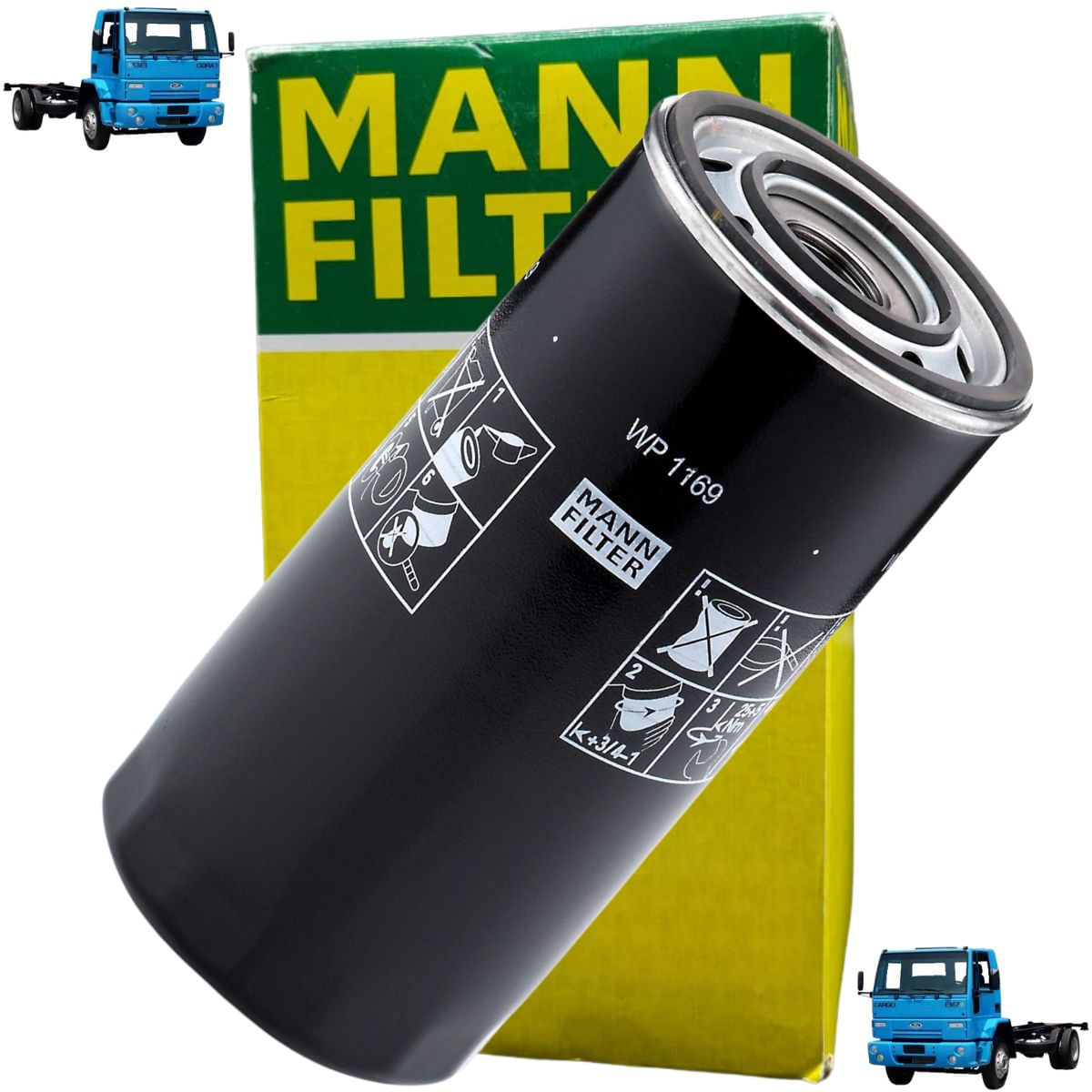 filtro de óleo wp 1169 iveco euro tech eurotrakker   / UN / Mann