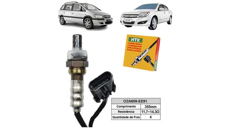 Oza659Ee91 - Sonda Lambda - Vectra / Zafira 2.0 8V 2.4 16V F - Ngk