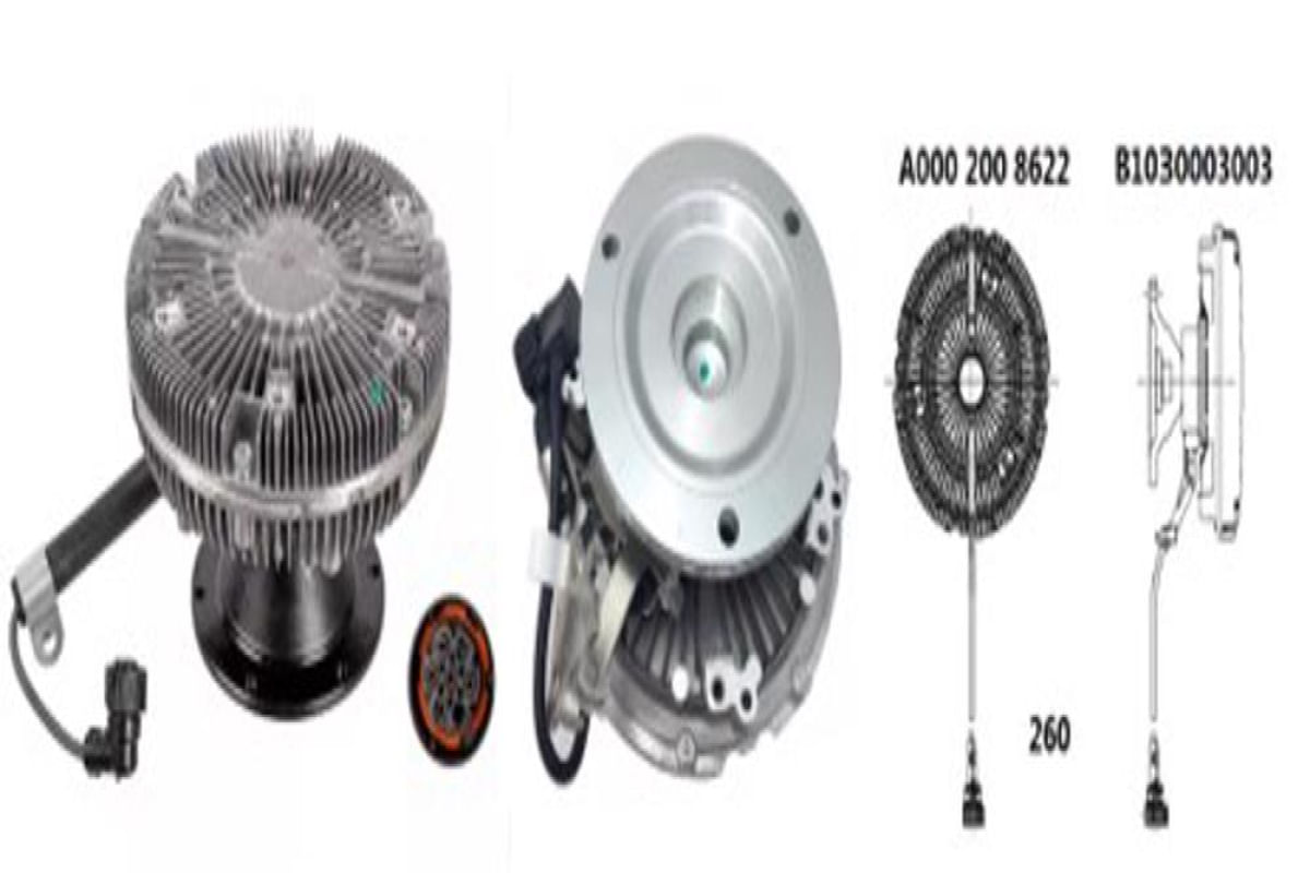 EMBREAGEM VISCOSA MBB ACTROS OM501LA OM502LA 260MM