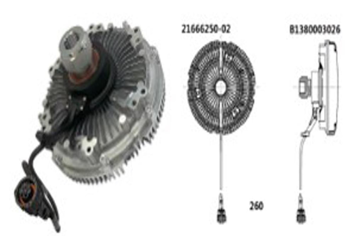 EMBREAGEM VISCOSA VOLVO ONIBUS B270F VM EURO 5 260MM