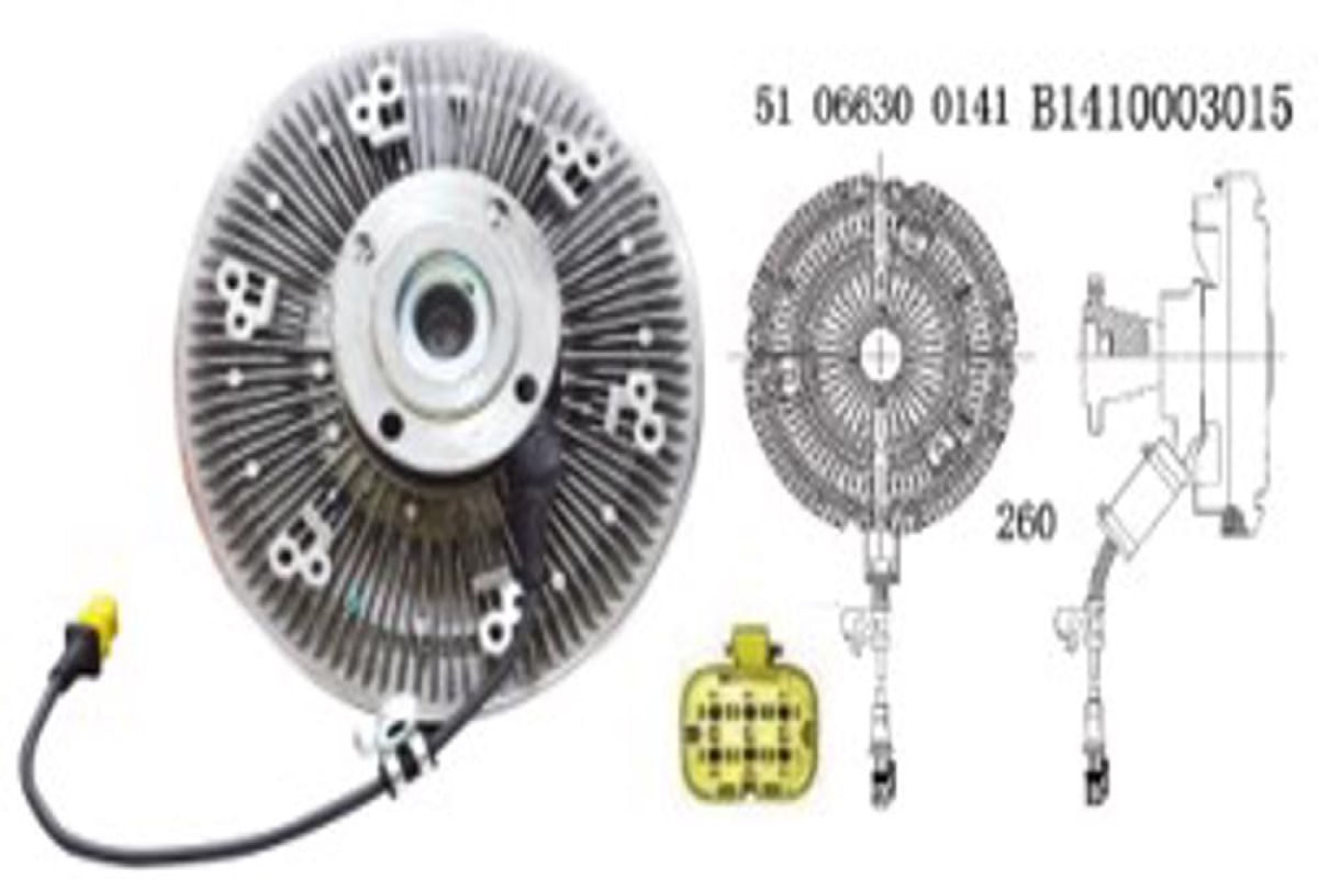 EMBREAGEM VISCOSA VW MAN TGX 2012 A 2022 260MM