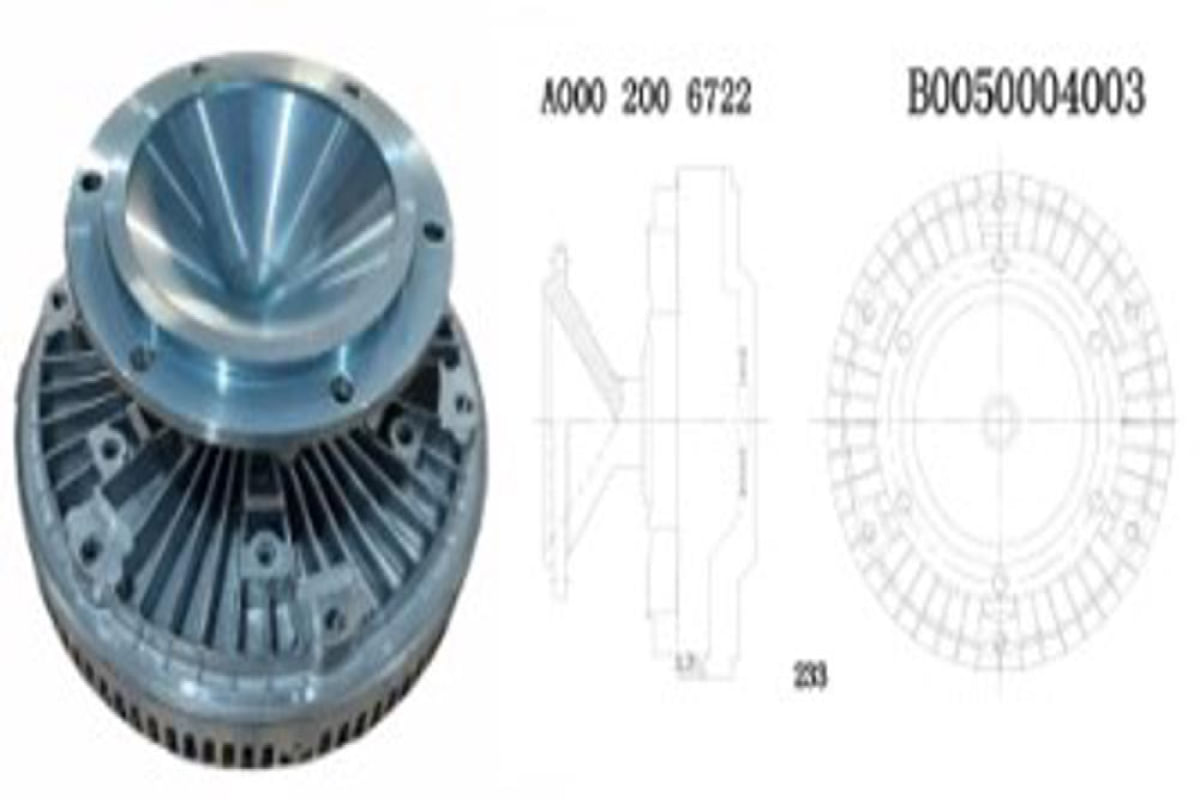 EMBREAGEM VISCOSA MBB AXOR OM457LA 233MM