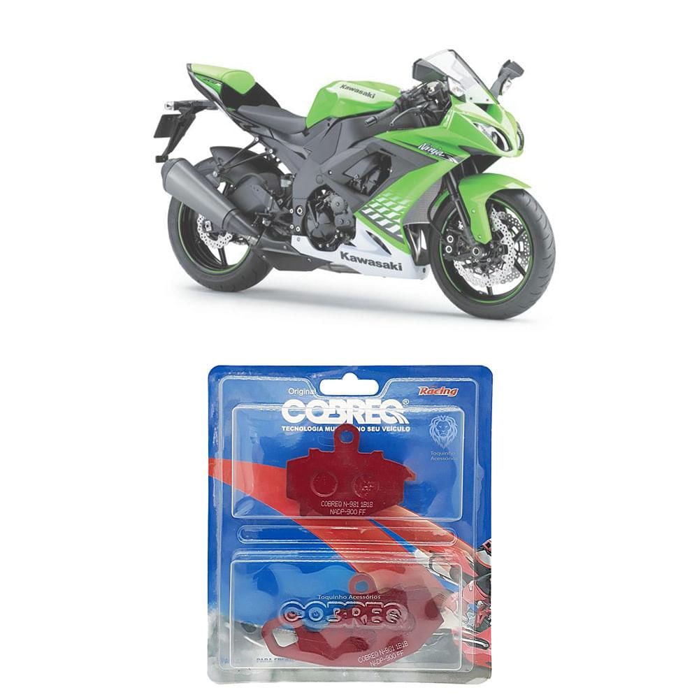 Pastilha Traseira N 981 Kawasaki Ninja ZX-10R 2004-2010 Pastilha Traseira N 981 Kawasaki Ninja ZX-10R 2004-2010