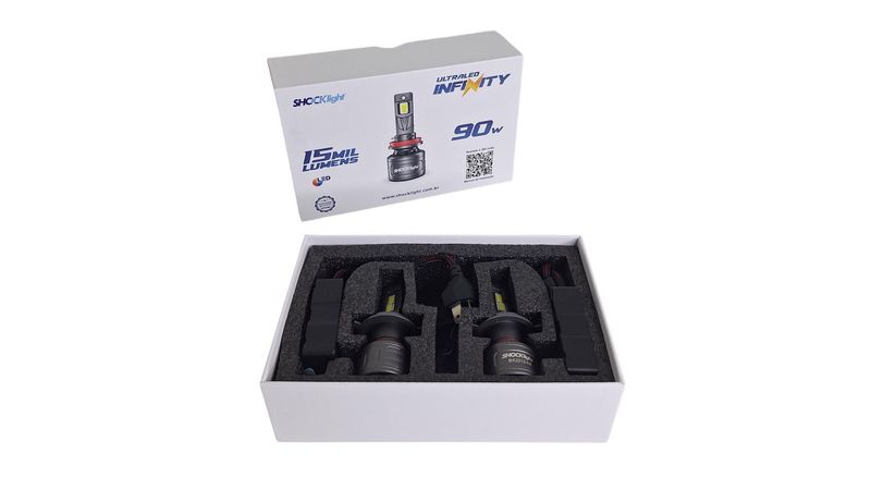 Kit Lâmpada Ultraled Infinity H4 6500k 15000LM ShockLight