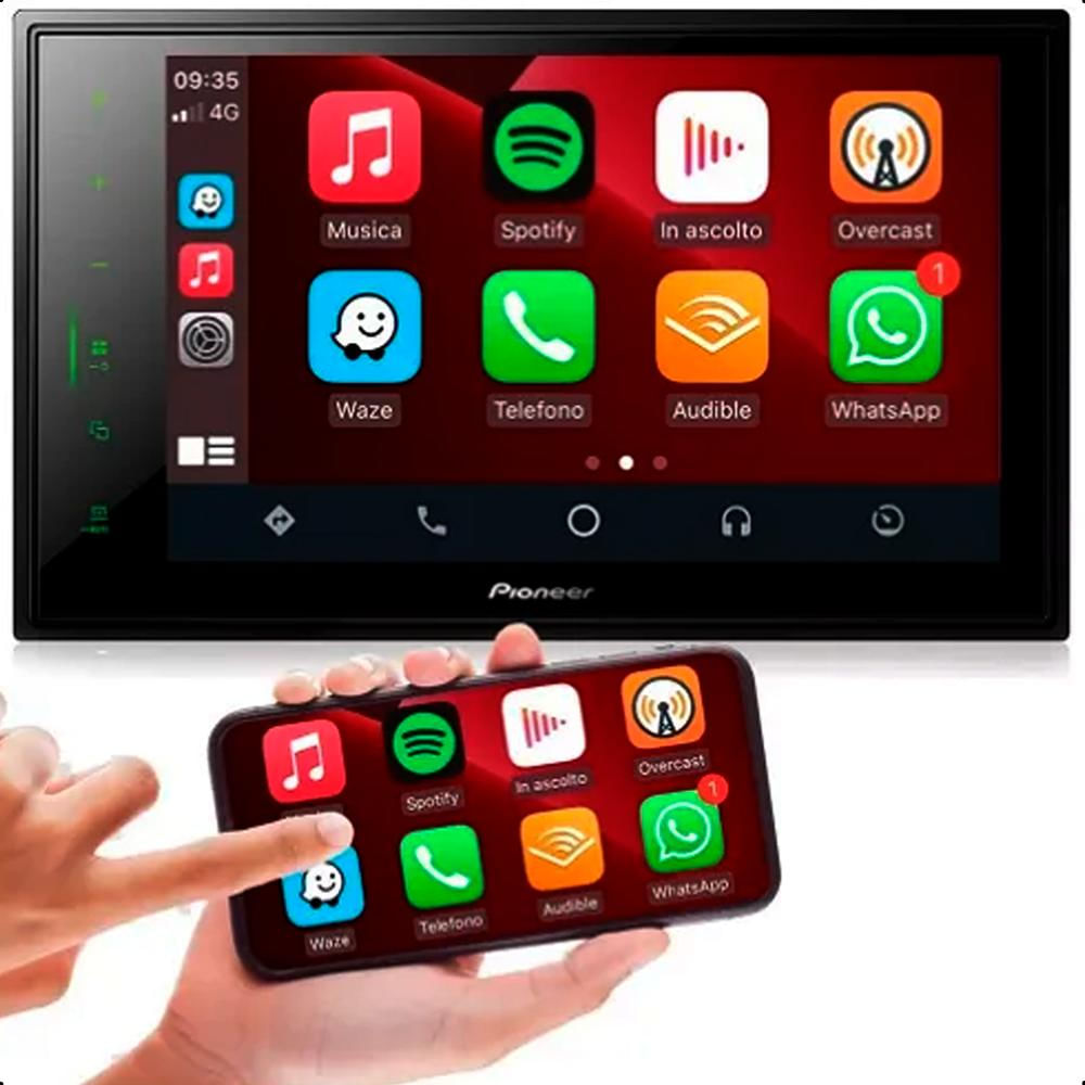 Central Multimídia Pioneer DMH-ZS8280TV Apple CarPlay Android Auto