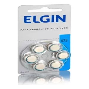 06 Pilhas Baterias 675 Elgin Pr44 Auditivas 1 Cartela