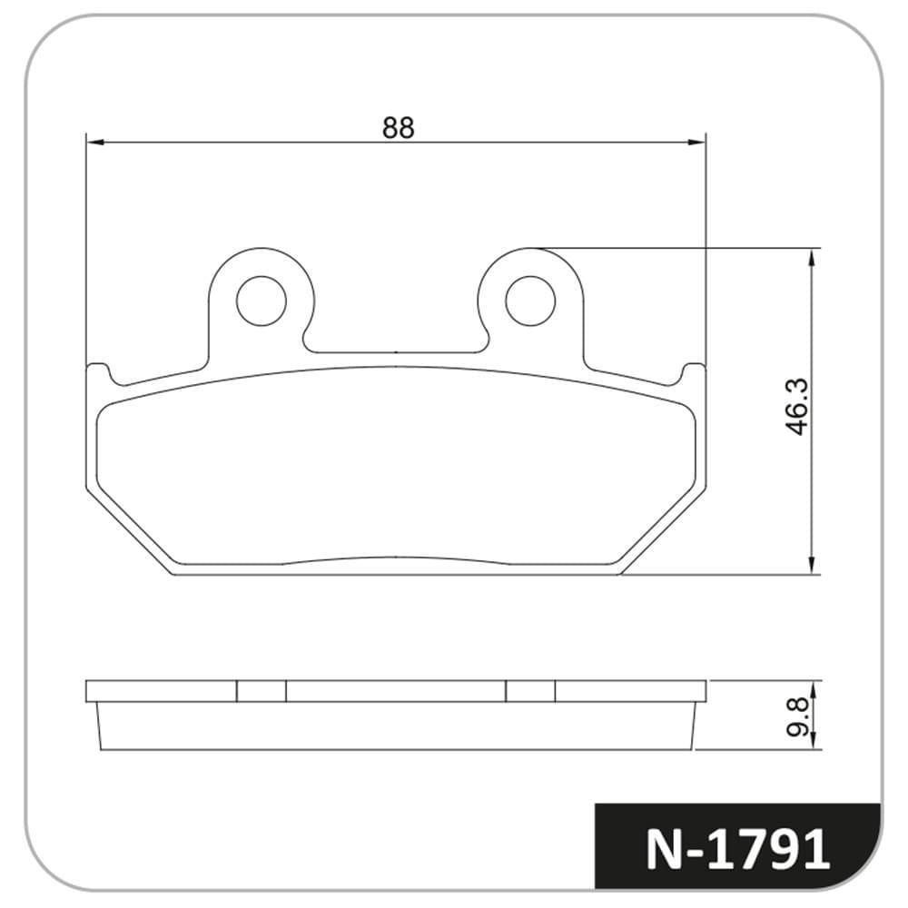 Pastilha De Freio Dianteira Xtz 660 Tenere 1991-1998 / Xt600