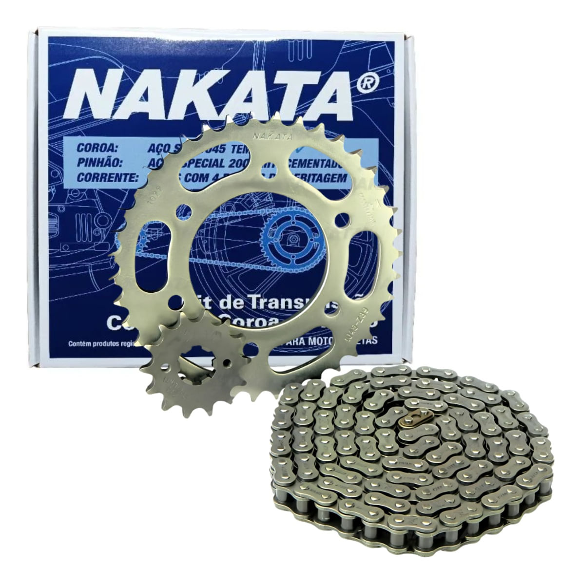 かたたた Kit Transmissão Nakata TM10257 Yamaha Fazer 150 Original