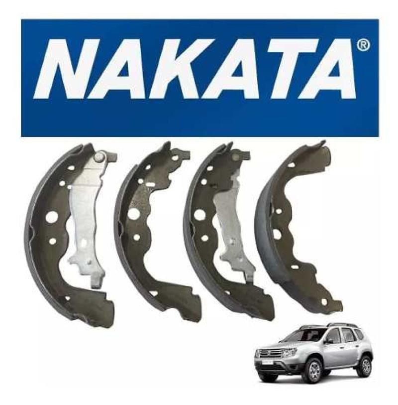 Jogo Sapata Com Lona Freio Duster/Oroch 4x4 Original Nakata NKF3055CA