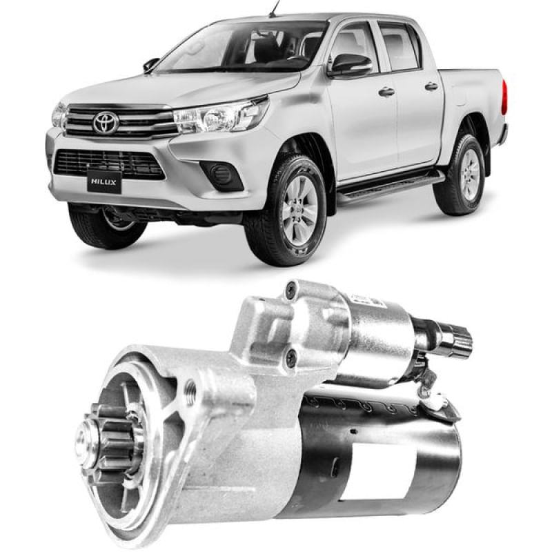 Motor Partida Arranque Toyota Hilux 2.8 16V 1GDFTV 2016 a 2023 12V 11 Dentes SEG