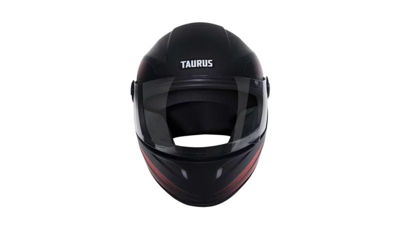 Capacete Taurus Joy23 RS Zephyr Preto Fosco/VermelhoTam. 56