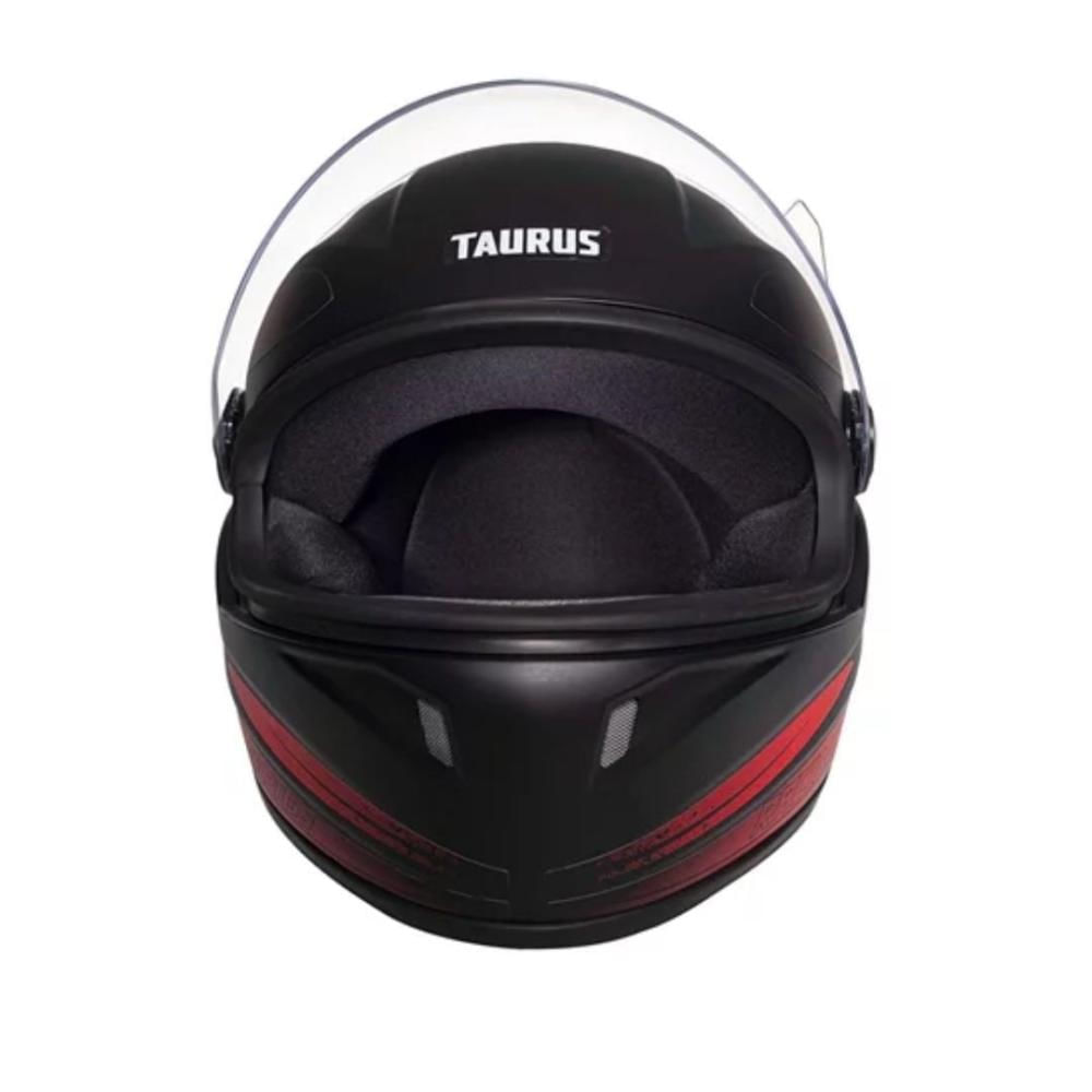 Capacete Taurus Joy23 RS Zephyr Preto Fosco/VermelhoTam. 56