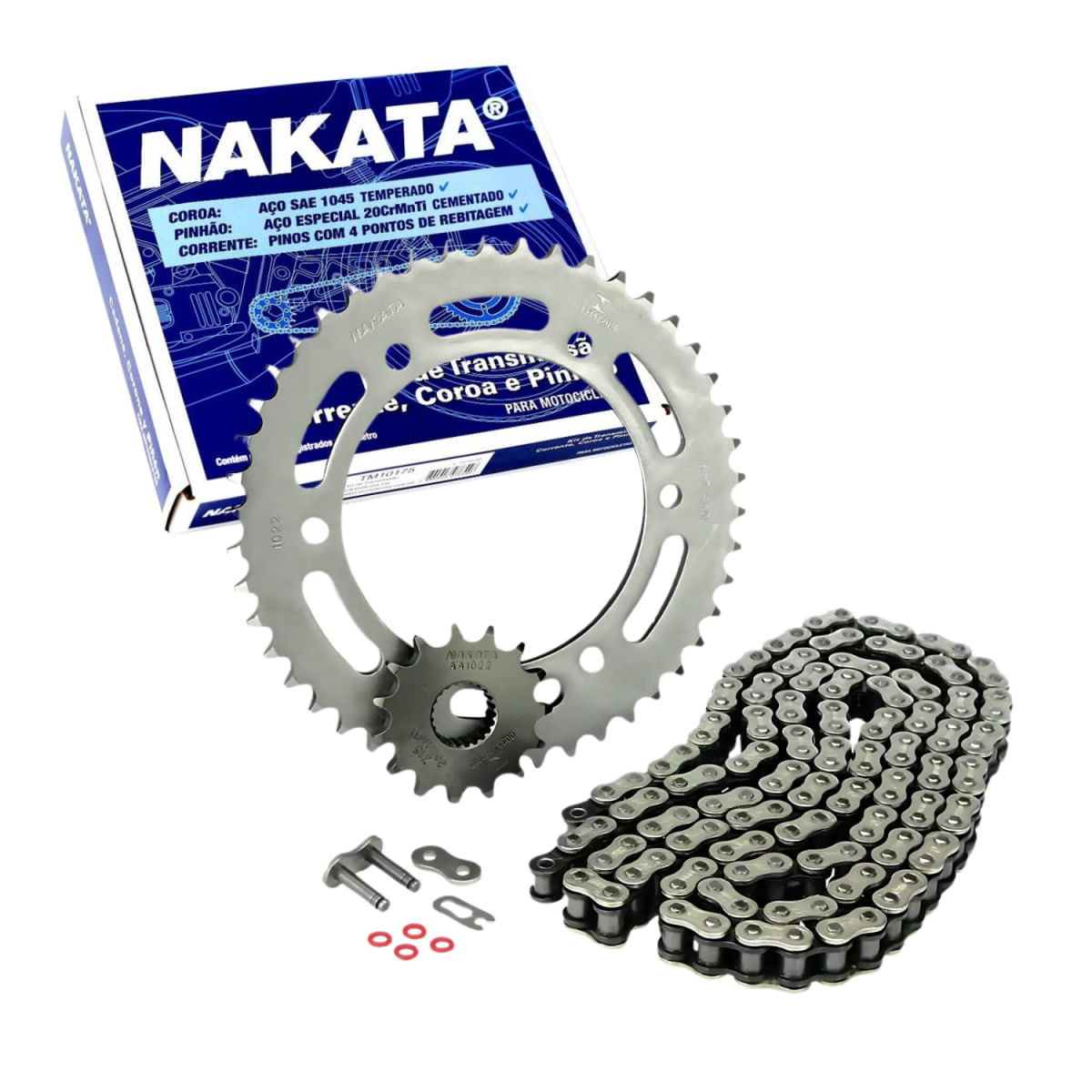 kit relação transmissão nakata yamaha fazer 250 2018 - 2024