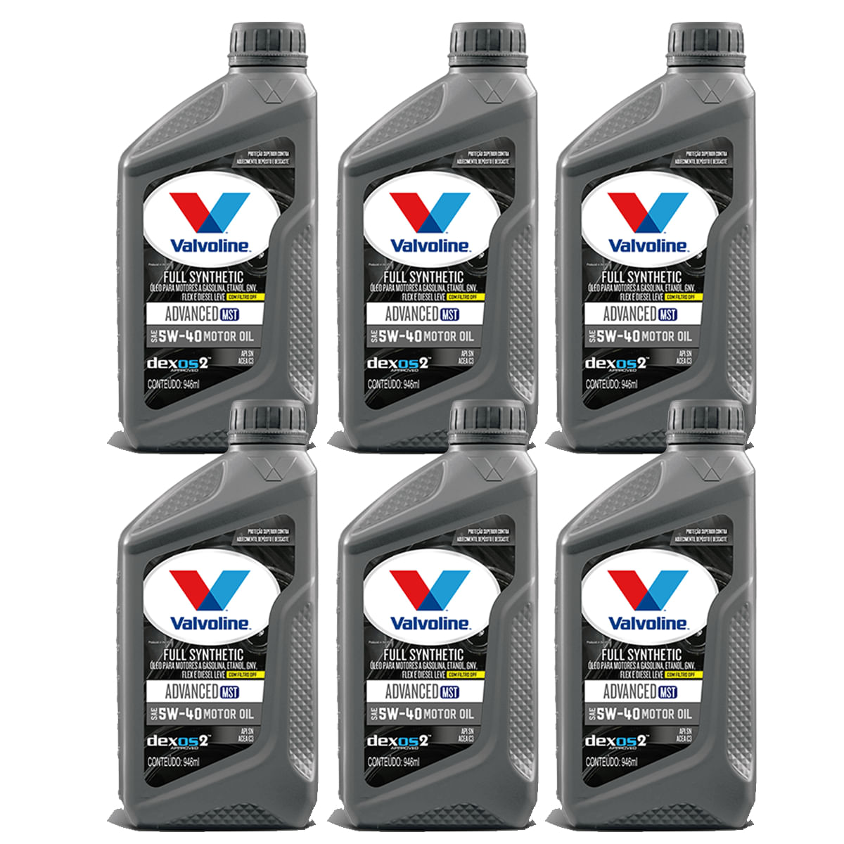 6 Oleo Valvoline Advanced MST 5w40 Dexos 2