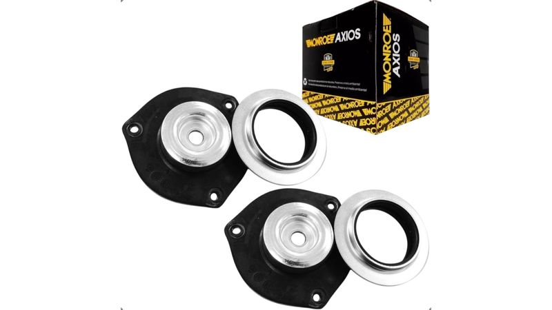 Par Coxim Amortecedor Dianteiro Axios C/ Rolamento VW Fox Polo