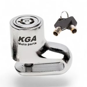 Trava Disco Antifurto Moto KGA 2701 Prata 5.5mm