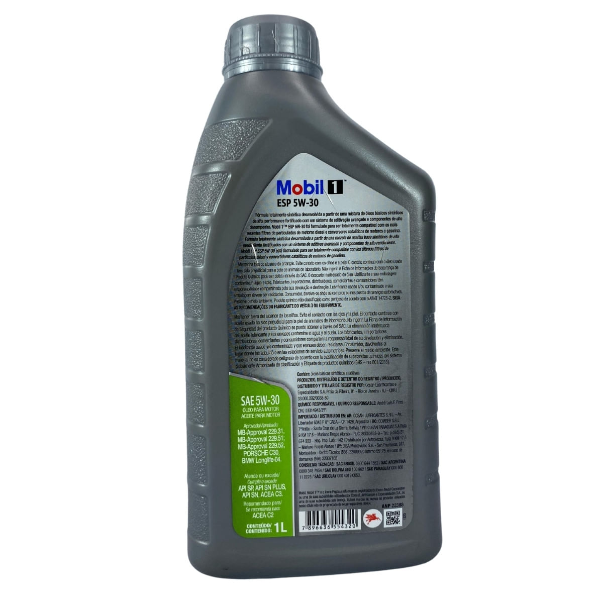 Oleo Motor Mobil One Esp 5W30 Sintético 1L