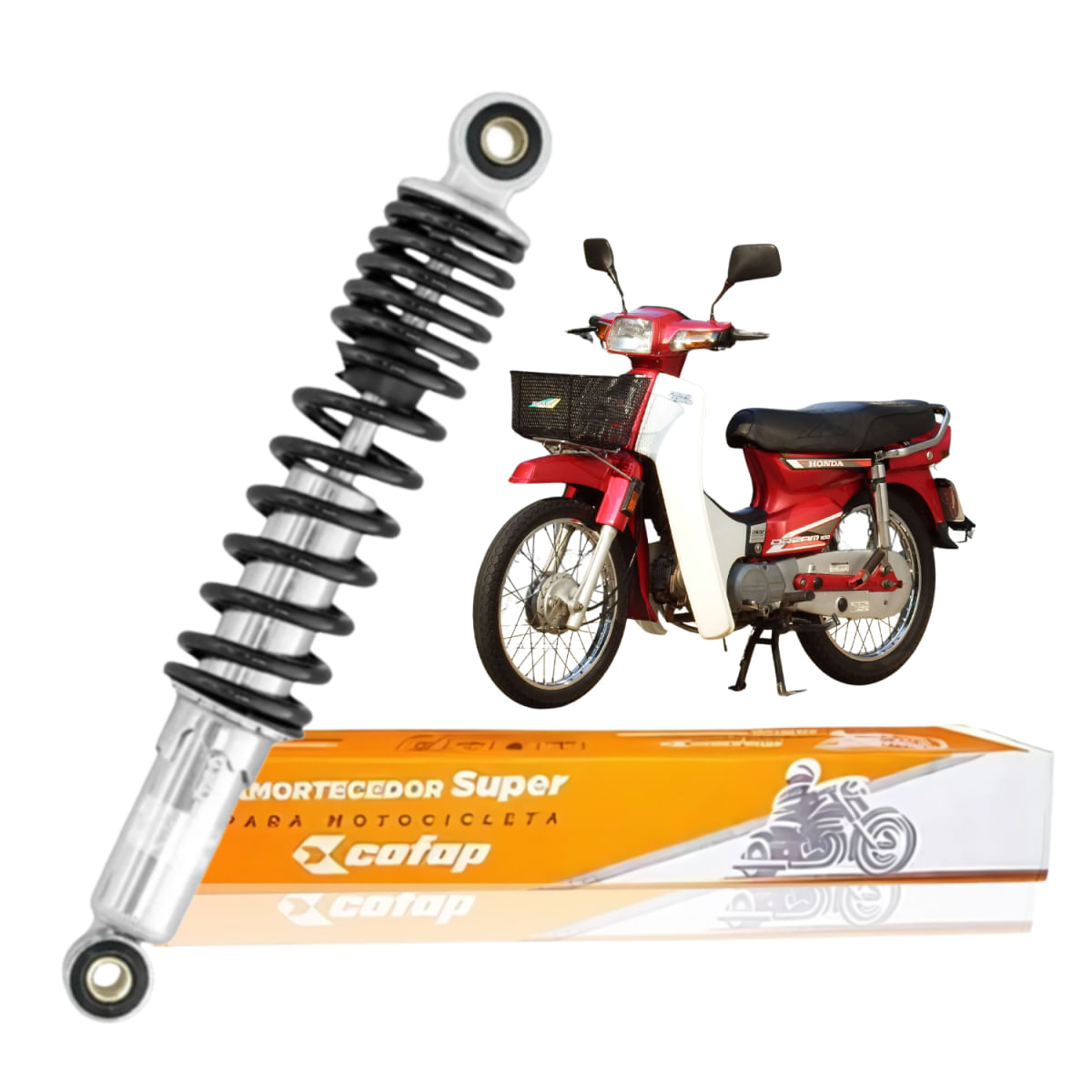 Amortecedor Traseiro com Regulagem C100 Dream 1992 a 1998