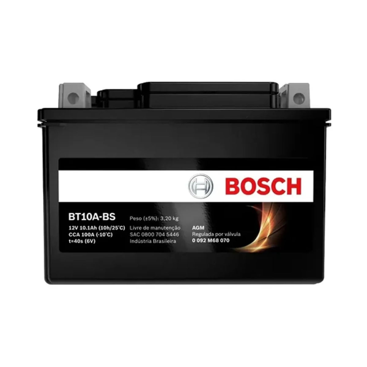 Bateria de Moto Dafra Laser Kawasaki Z 1000 Sundown Future 125 Suzuki GSR 750 12V Bt10a-bs Bosch