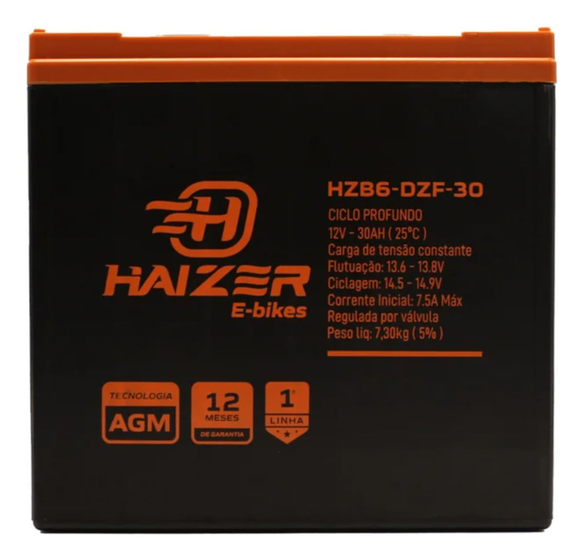 Bateria 30ah 12v Bike Elétrica Haizer Gel Vrla