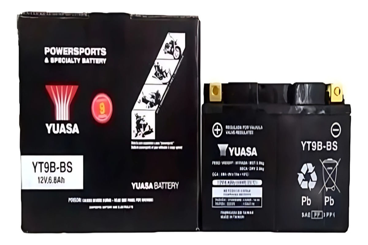 Bateria Yuasa YT9B-BS Yamaha YZF-R6 1996-2001 12V Original