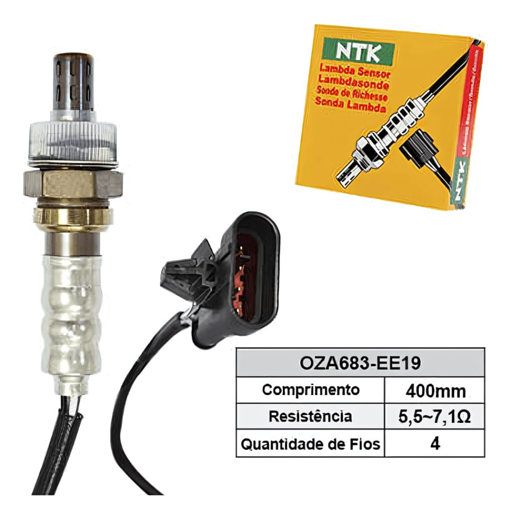 Sonda Lambda NTK OZA683-EE19 Celta Classic Prisma 1.0