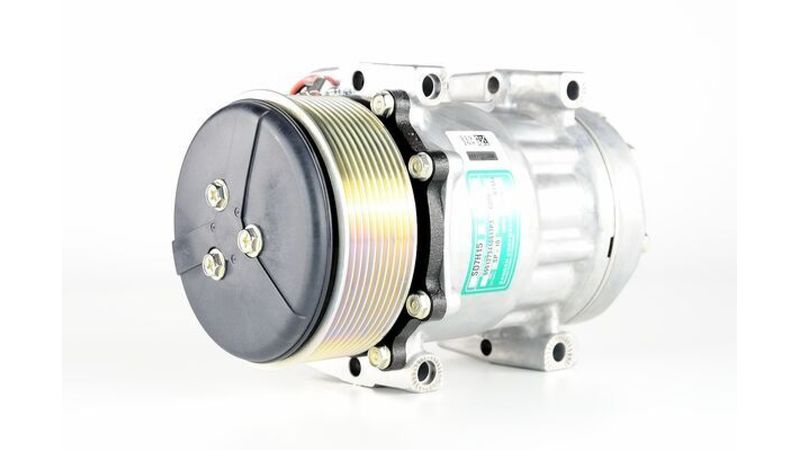Compressor Modelo Sanden AB7H15AB 6020 12V Polia 10PK Trator Case