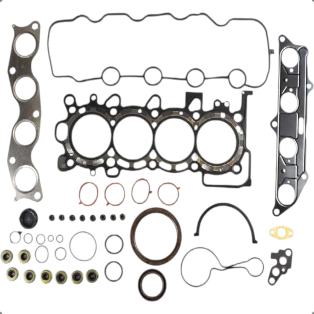 Jogo Juntas Do Motor De Metal Com Retentores Para Honda Fit 1.4 8v L13a 2003 A 2008