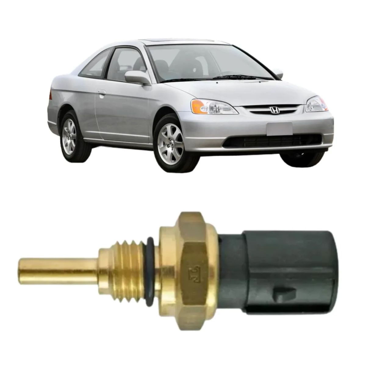 Sensor Temperatura Motor Honda Civic CR-V Fit Gasolina MTE 4097