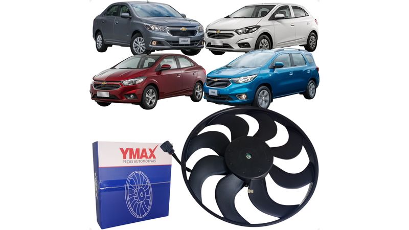 Eletroventilador Ventoinha Cobalt Onix Prisma Spin Com Ar