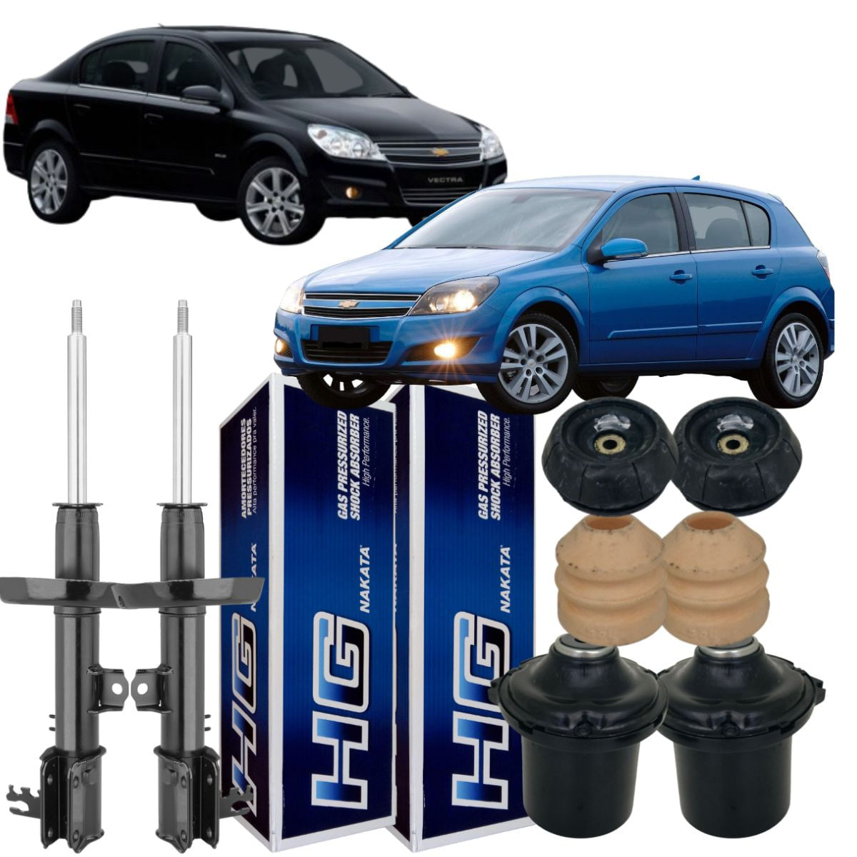 Kit Amortecedor Dianteiro Vectra Autom 2006 A 2011 Nakata
