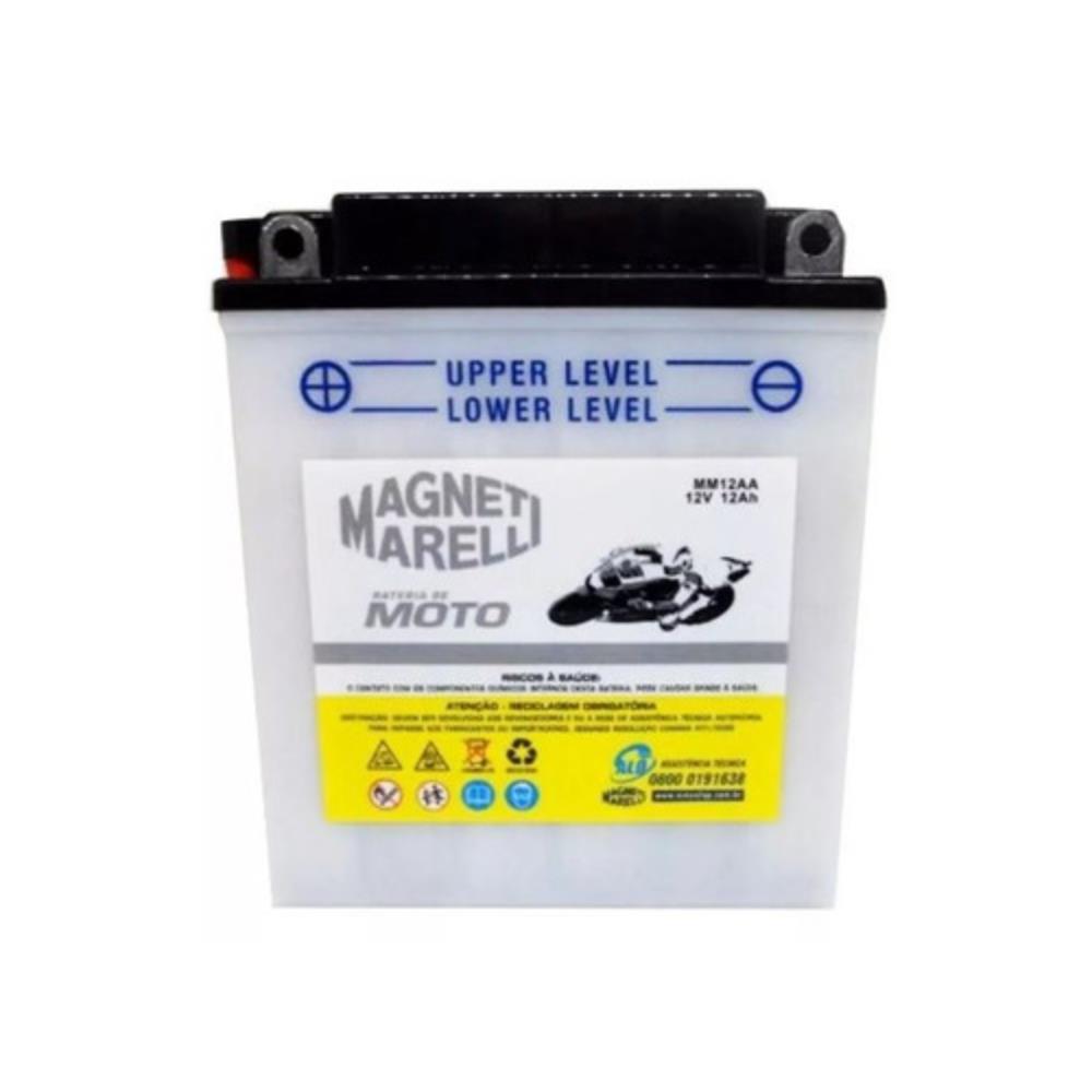 Bateria Moto MM12AA XT600 CB400 Magneti Marelli 12Ah Selada