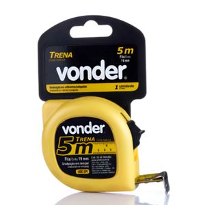 Trena Metrica Aço 5M x 19mm Vonder