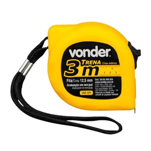 Trena Metrica Aço 3M 12,5mm Vonder