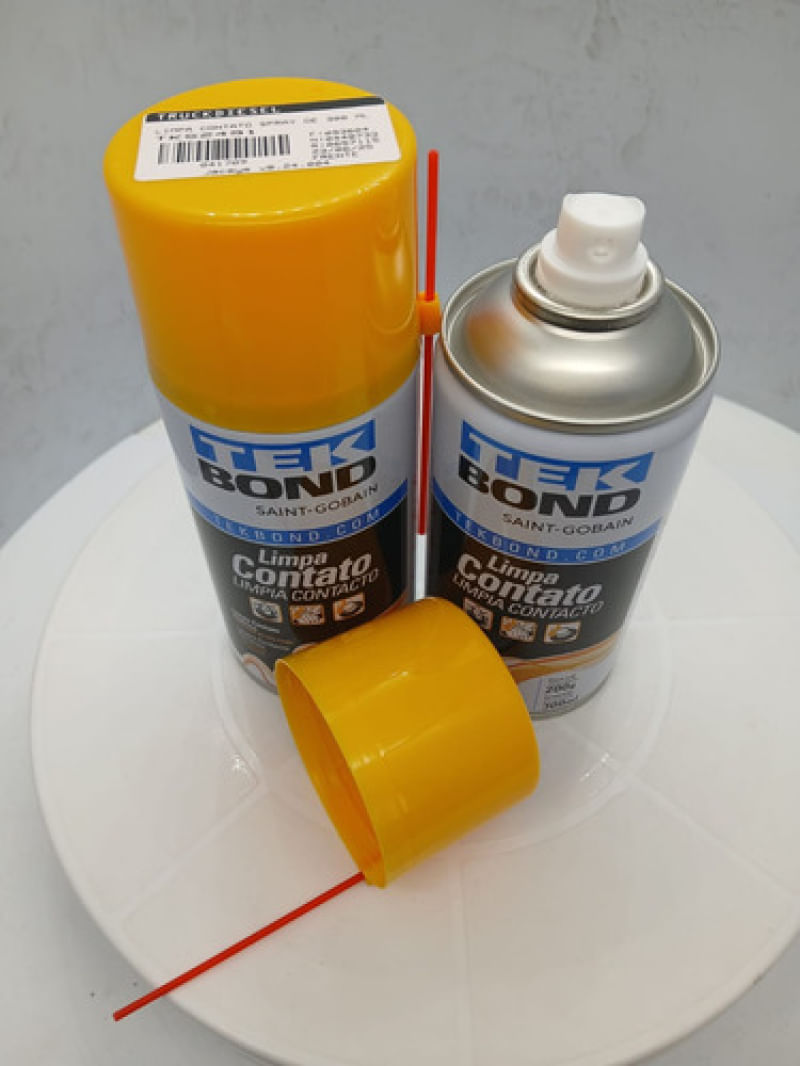 Limpa Contato Spray De 300 Ml Tekspray Aerosol 200g Kit2