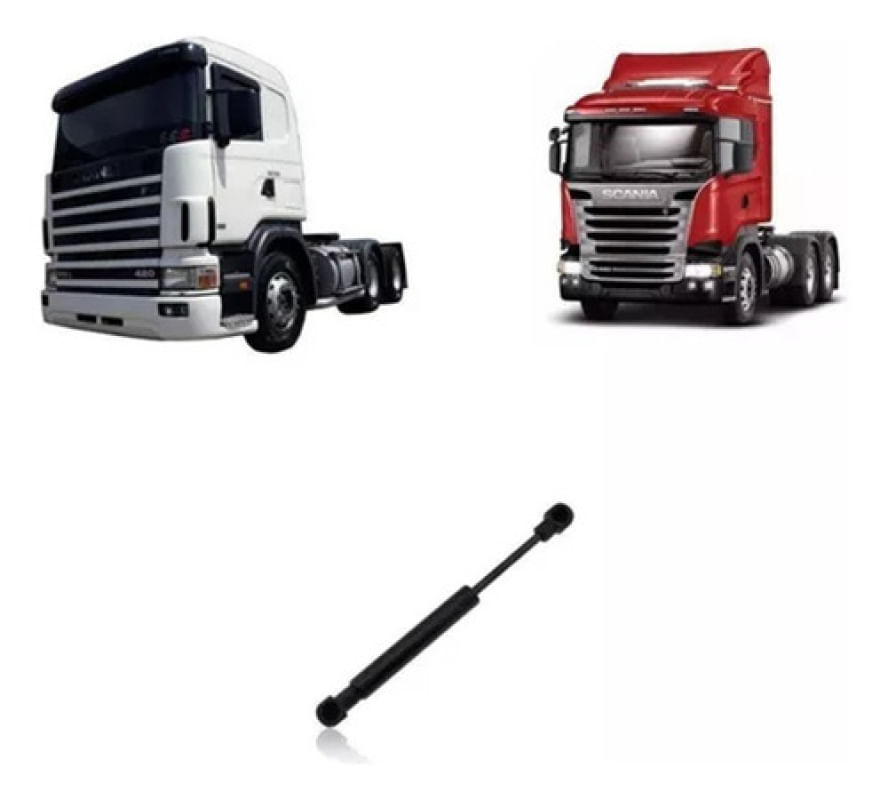 Amortecedor  Mola A Gas Estribo Para Scania S4/5 114 124 164