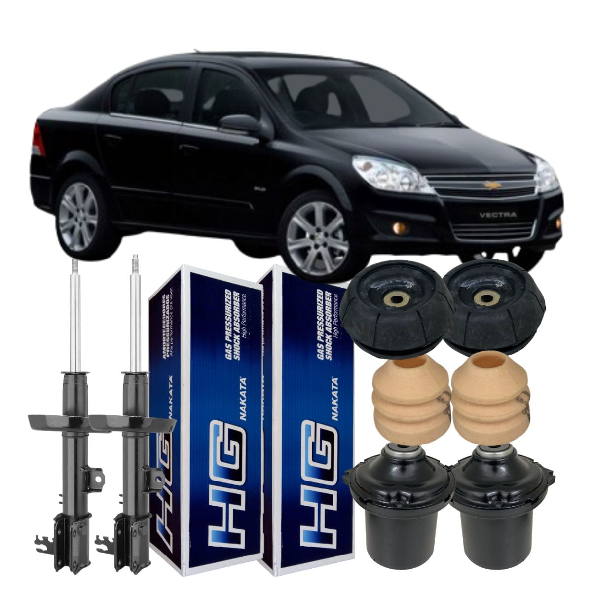 Kit Amortecedor Dianteiro Vectra Manual 2006 A 2011 Nakata