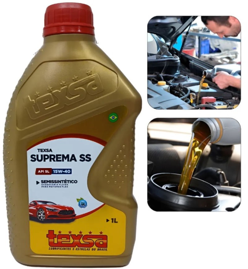 Oleo Motor 15w40 Semissintético Texsa Original 1 Litro