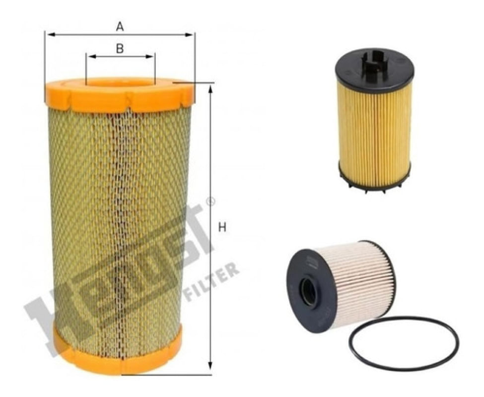 Kit Filtro Lubrificante, Diesel E De Ar Mbb Accelo 924 2019