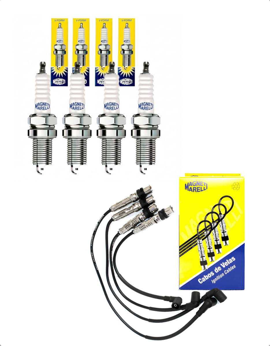 JOGO DE VELAS K7RTCMM + CABOS DE VELA CVMV2502 MAGNETI MAGNELLI
