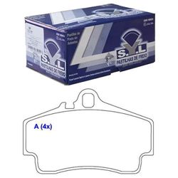 Syl1111 - Pastilha Freio Brembo - Lumina 3.1I Apv 92 Em Diante - Syl