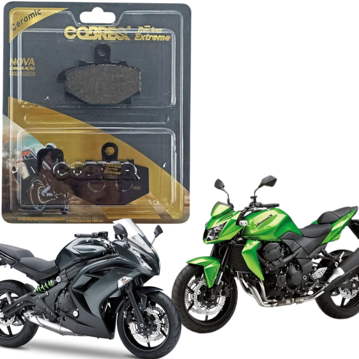Pastilha Freio Traseira ER6F ABS 2013-2026 / Ninja Zx 07-13